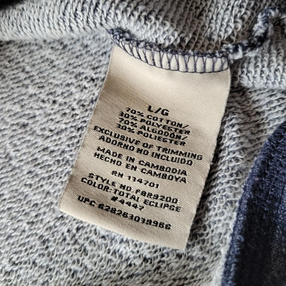 BT Supply Co Men's Heathered Blue Crewneck Sweater Size L